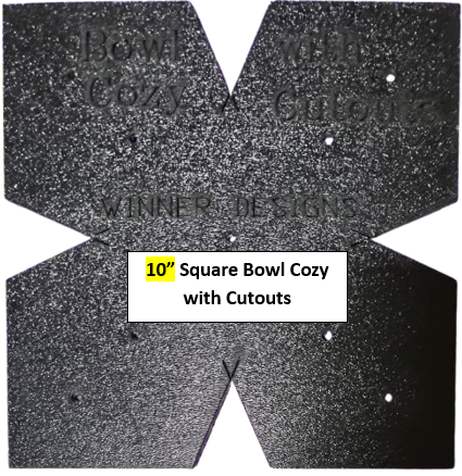 Microwave Bowl & Plate Cozy Templates with CUTOUTS - New!