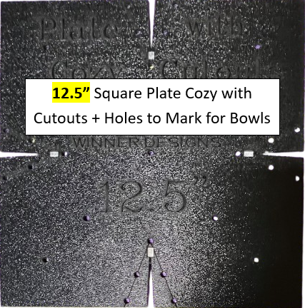 Microwave Bowl & Plate Cozy Templates with CUTOUTS - New!