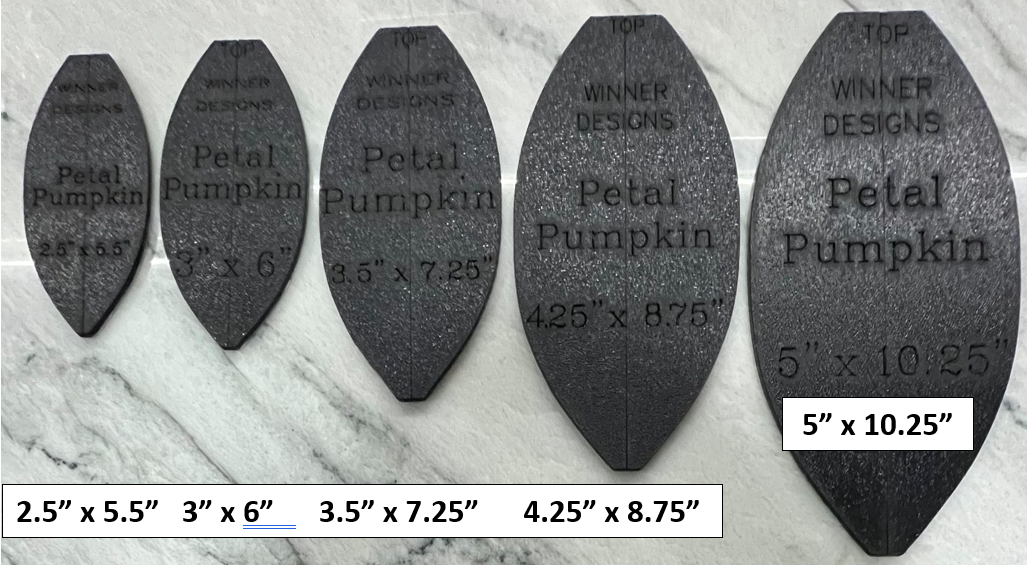 Pumpkin Petal Templates