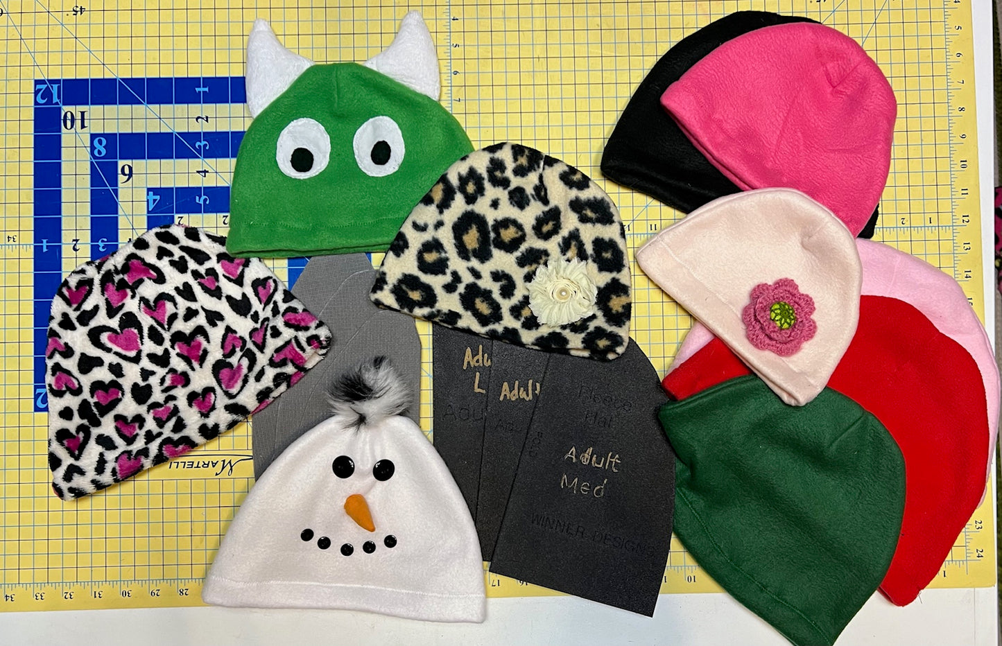 Fleece Hat or Beanie Templates