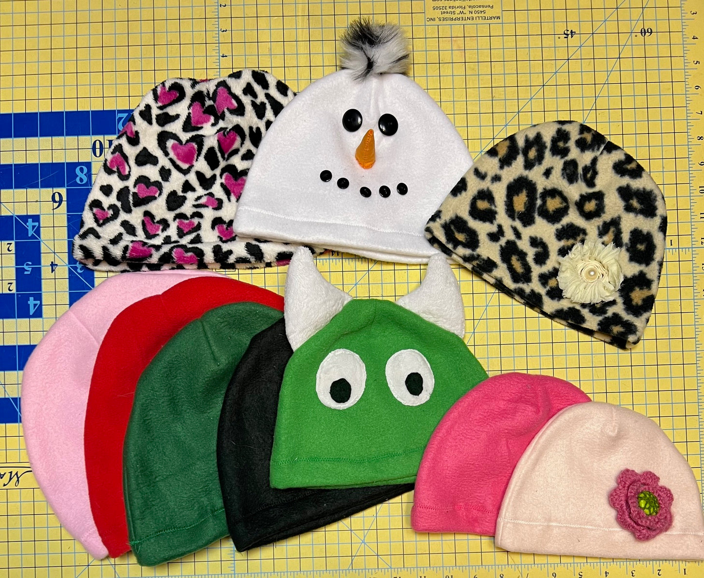 Fleece Hat or Beanie Templates