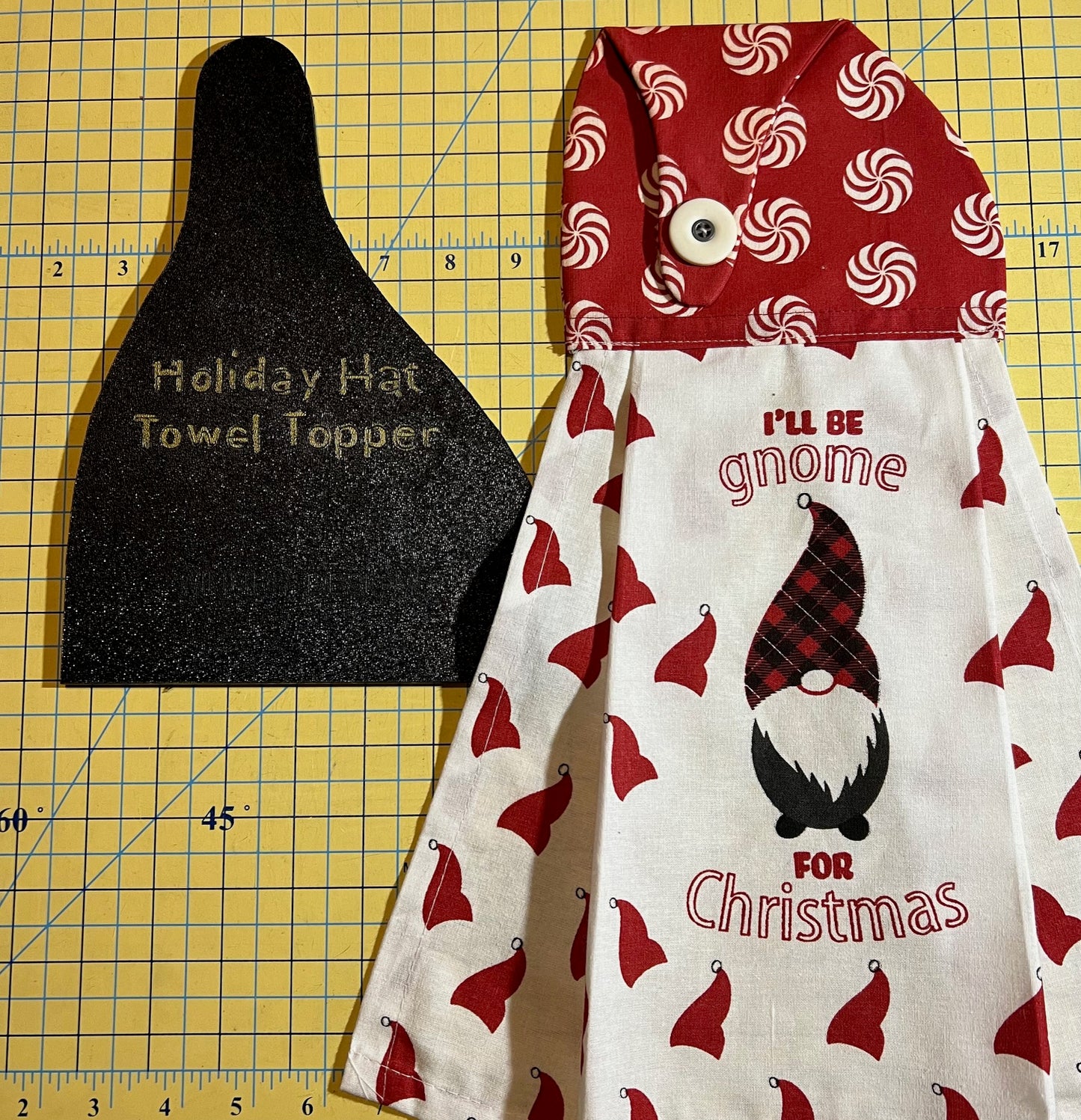 Towel Topper Holiday Hat Template