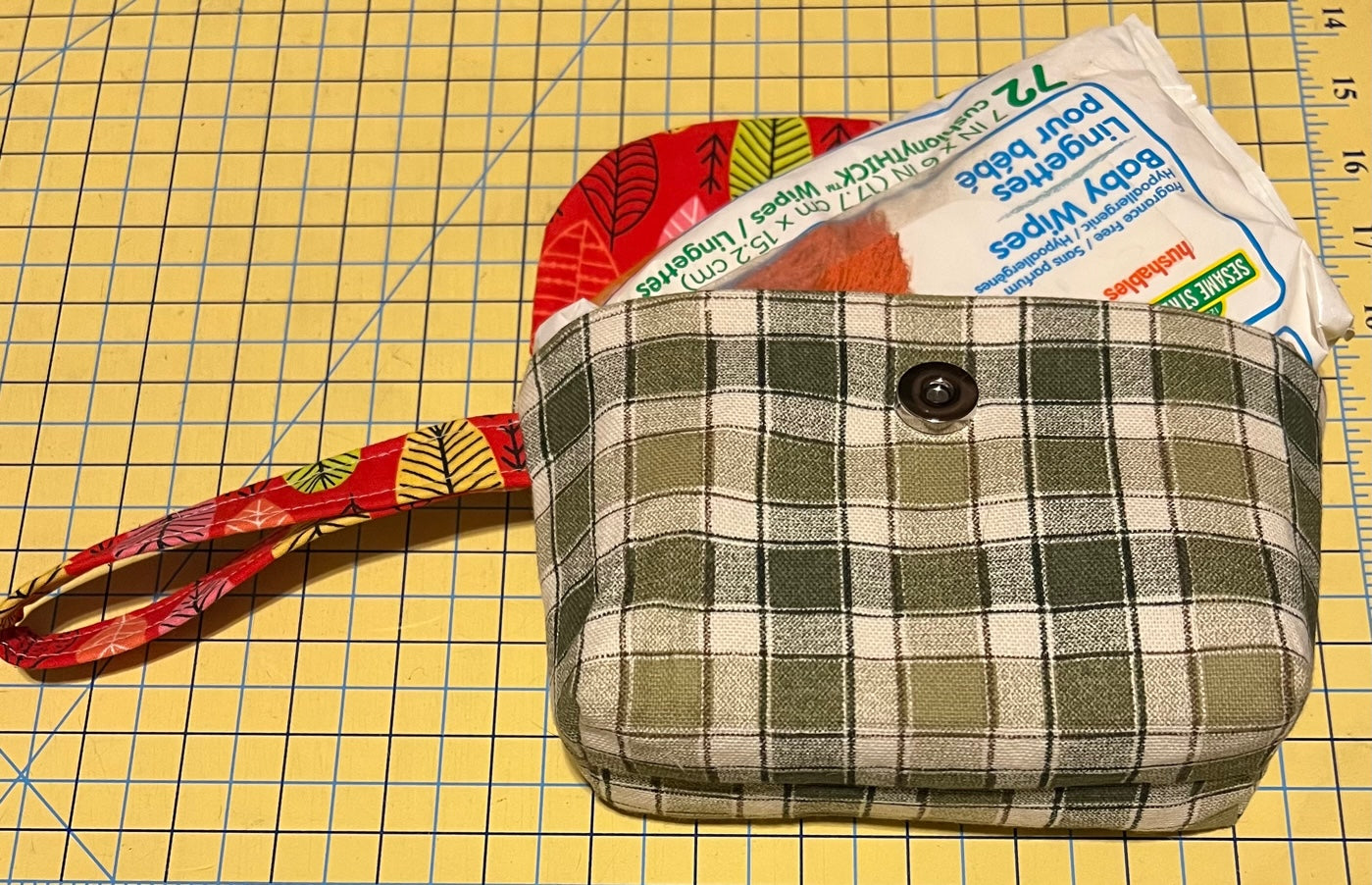 Snap Clutch Pouch 2 Piece Template Set