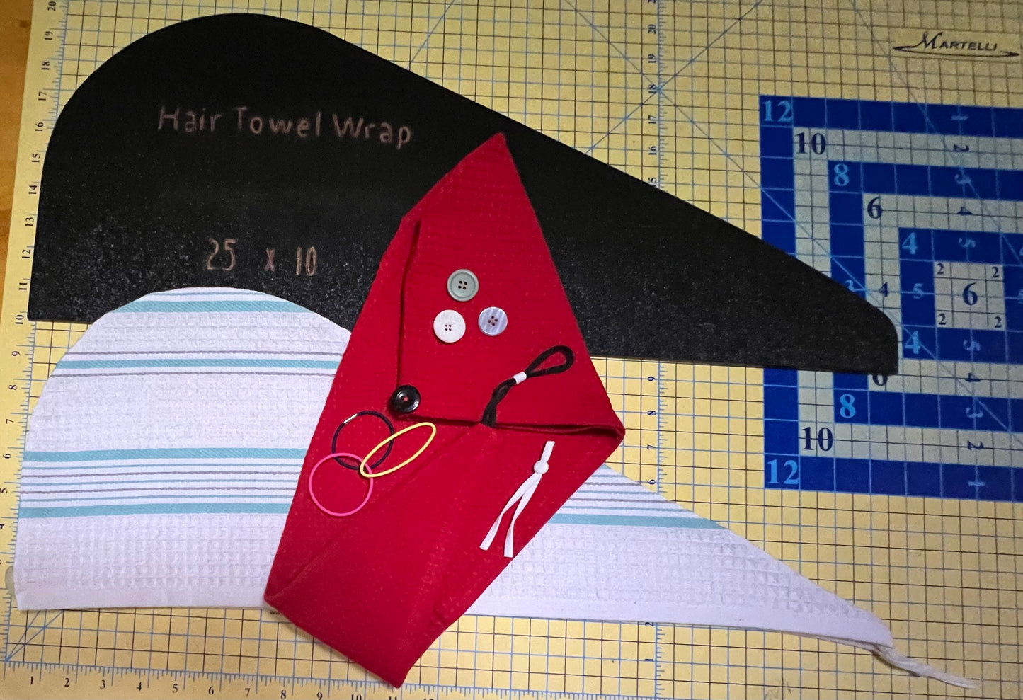 Hair Towel Wrap Template