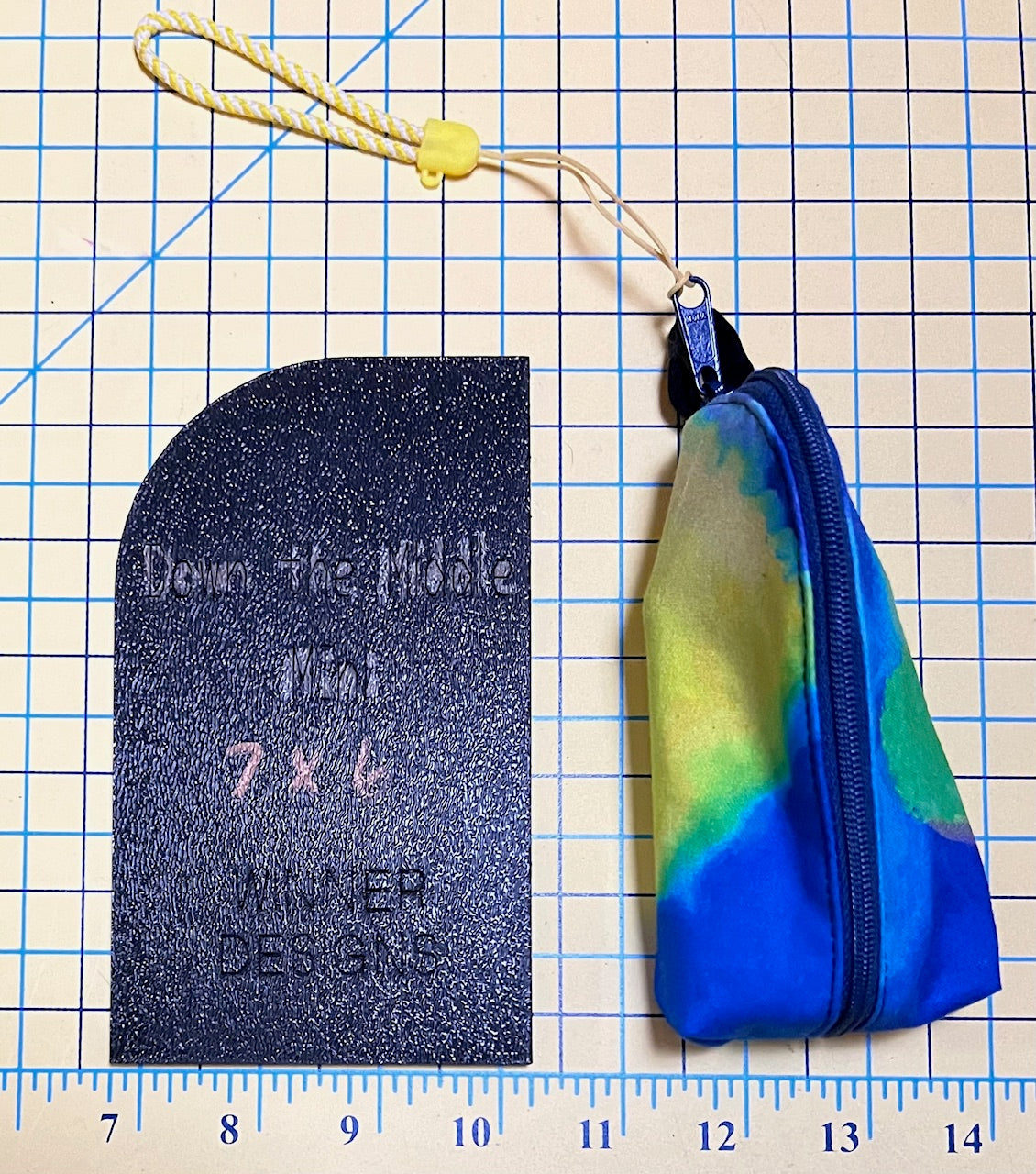 Down the Middle Mini Bag Template for Hand Sanitizer