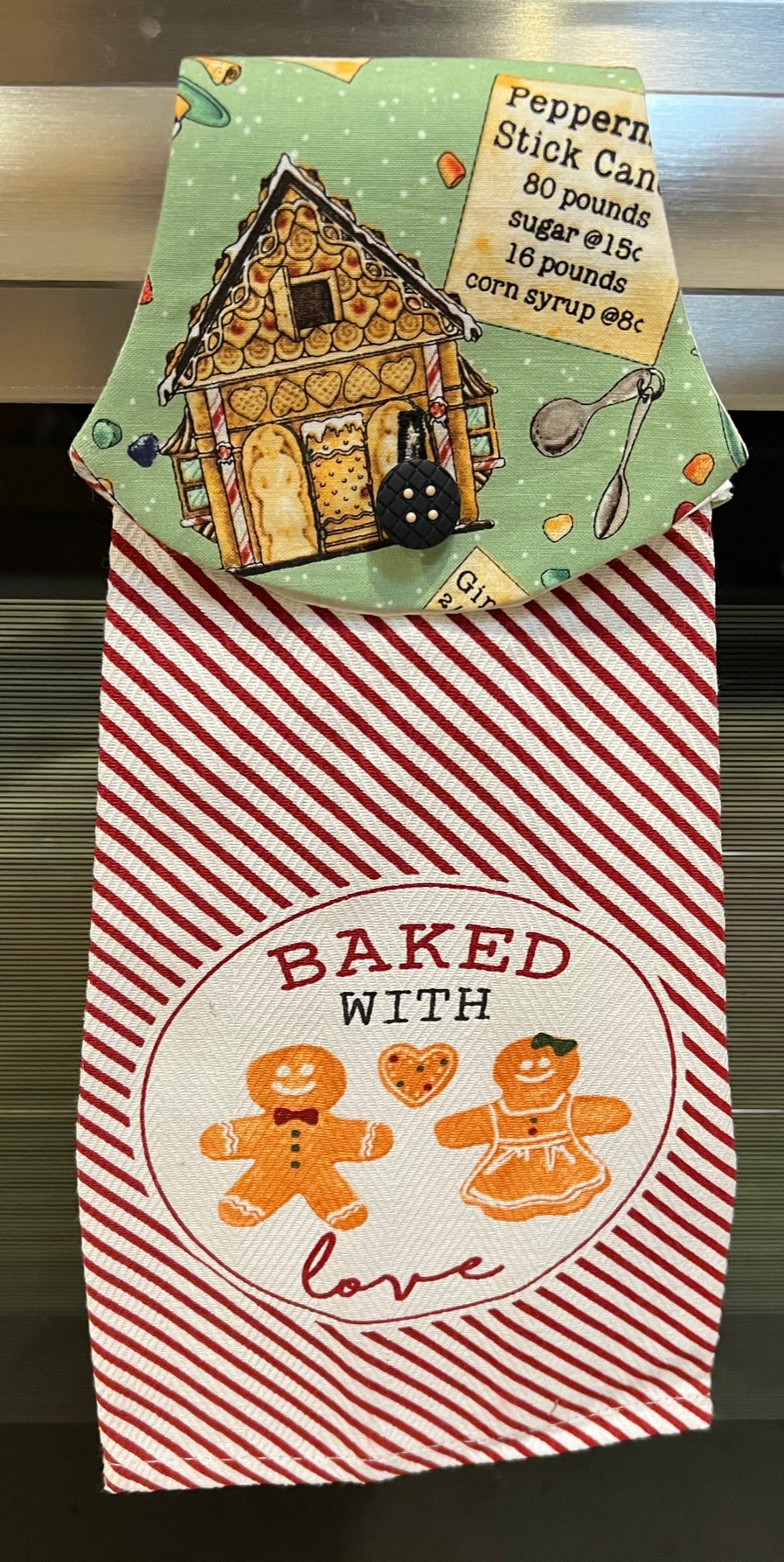 Towel Topper - Apple Core & Fussy Cut Frame V2