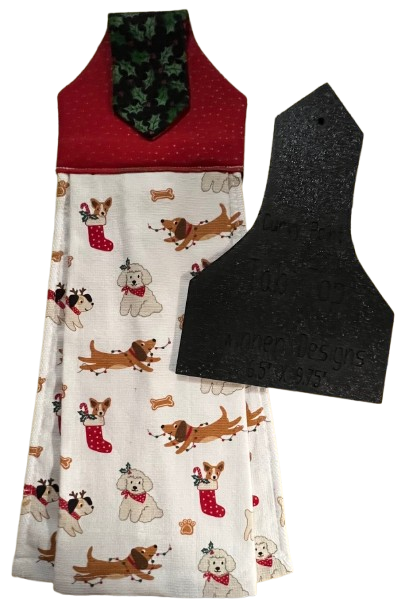 Towel Topper Curvy Point Tab Top Template