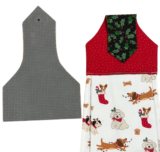 Towel Topper Curvy Point Tab Top Template