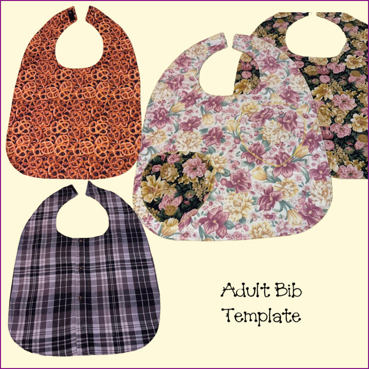 Adult Bib Templates - 2 Options!