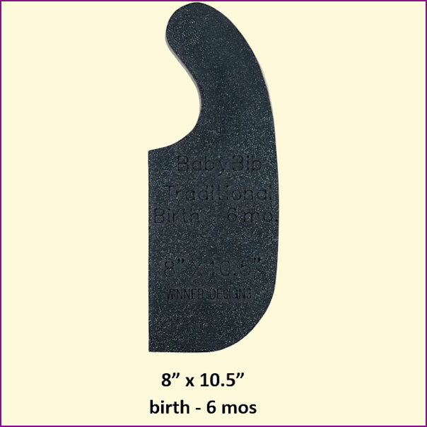 Baby Bib Templates Traditional Style 3 sizes