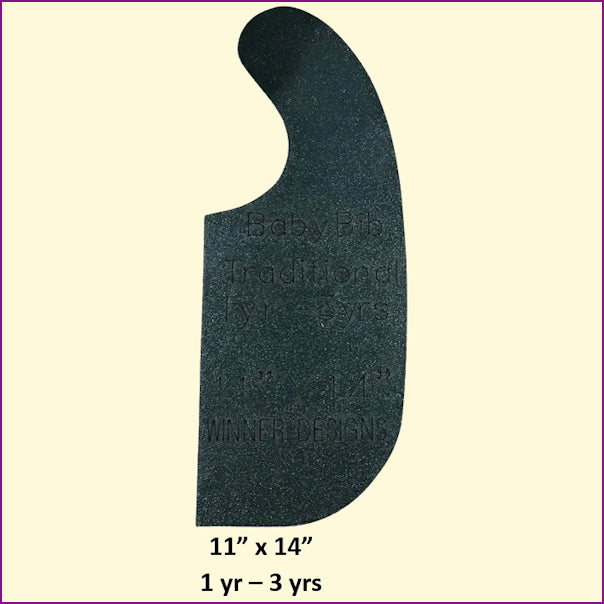 Baby Bib Templates Traditional Style 3 sizes