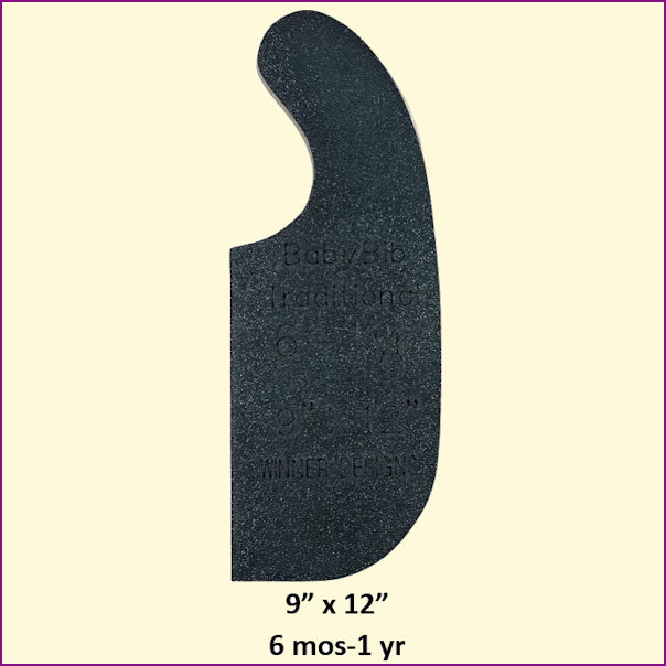 Baby Bib Templates Traditional Style 3 sizes
