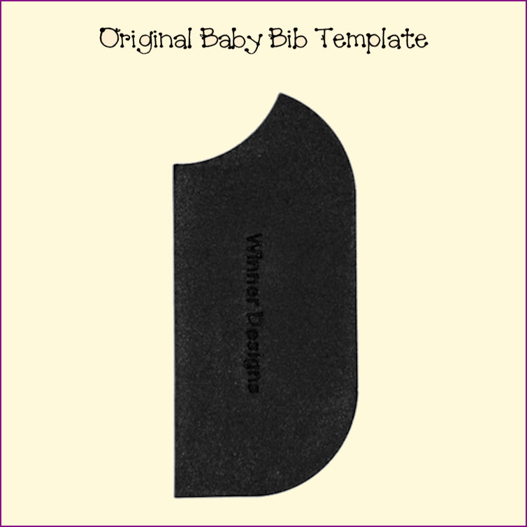 Baby Bib Templates with Elastic Closure - 2 sizes