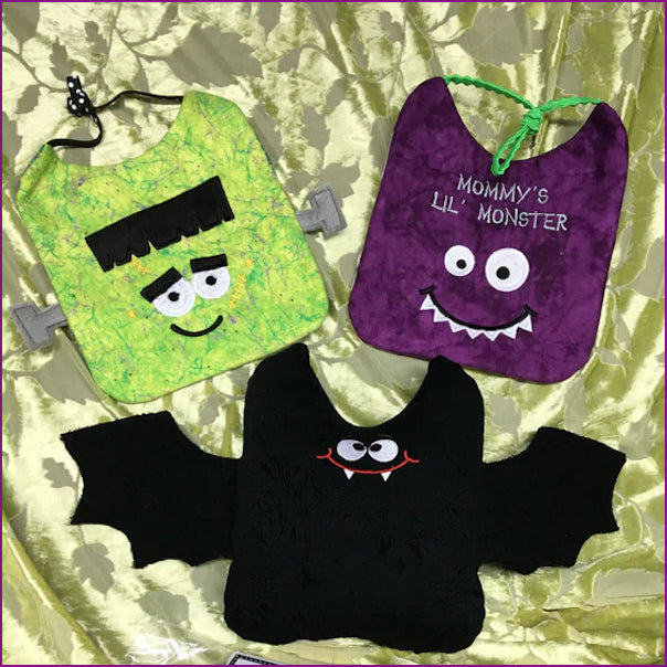 Baby Bib Templates with Elastic Closure - 2 sizes