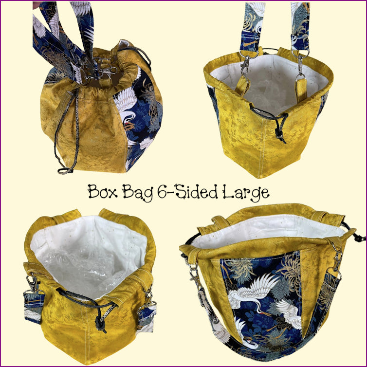 Box Bag Template - 6-sided Long