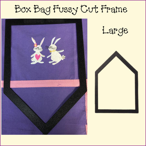 Box Bag Fussy Cut Frame Large