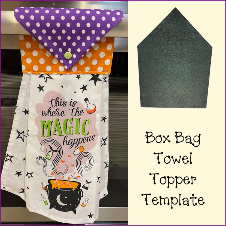 Towel Topper Template - Box Bag