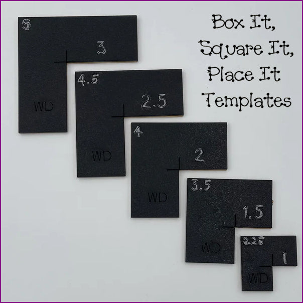 Box It, Square It, Place It Template Set