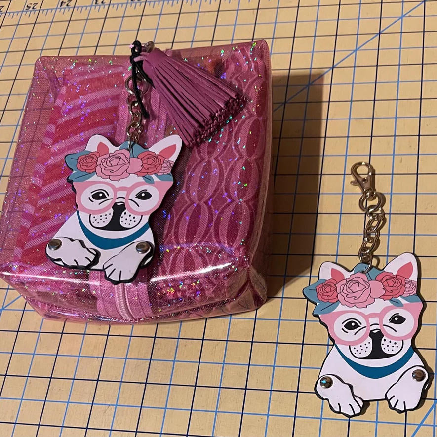 Dangles: Bull Dogs Key Chain Zipper Pull