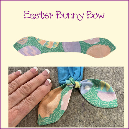 Easter Bunny Bow Template