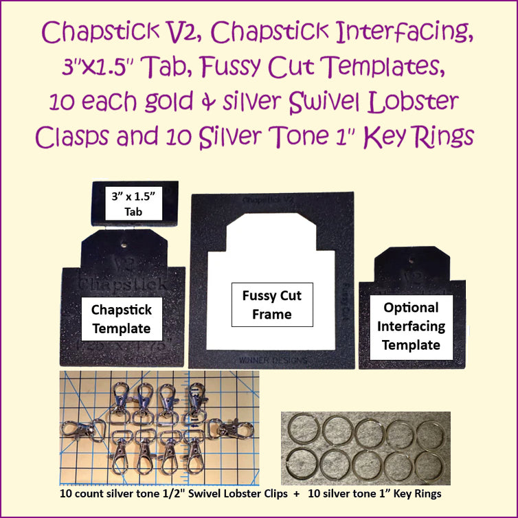 Chapstick Lipstick Lip Balm Holder Template V2