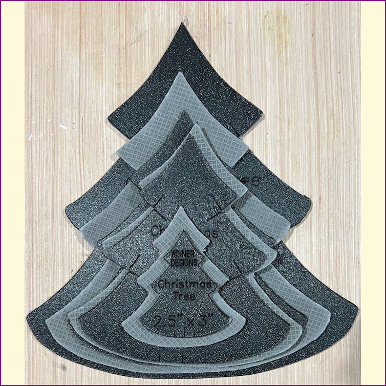 Christmas Tree Full & Half Templates