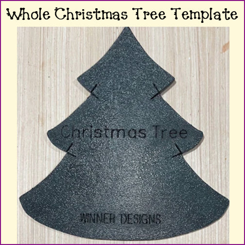 Christmas Tree Full & Half Templates