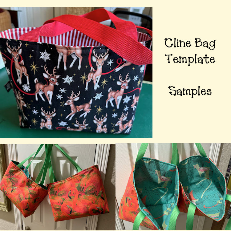 Cline (Klein) Large Tote Template