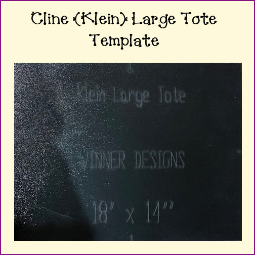 Cline (Klein) Large Tote Template