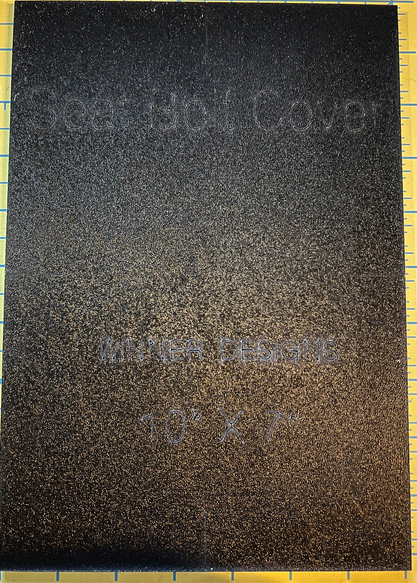 Seat Belt Cover Template