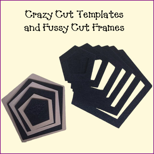 Crazy Quilt with Fussy Cut Template Set