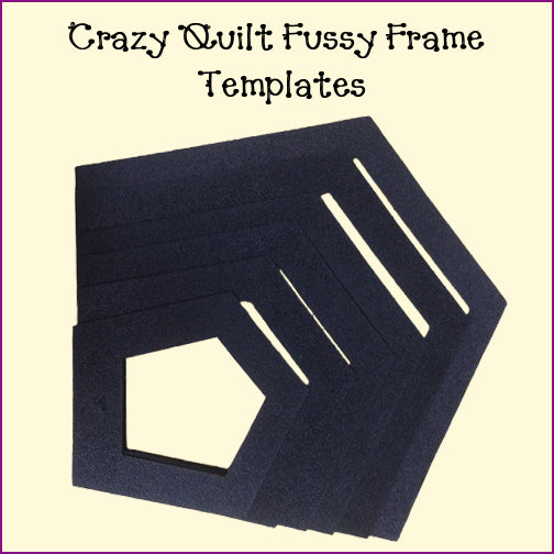 Crazy Quilt with Fussy Cut Template Set