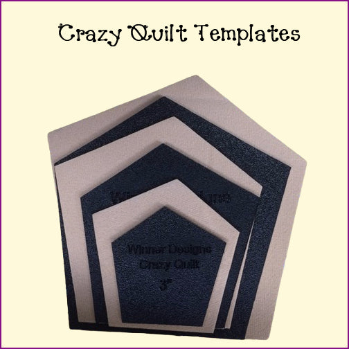 Crazy Quilt with Fussy Cut Template Set