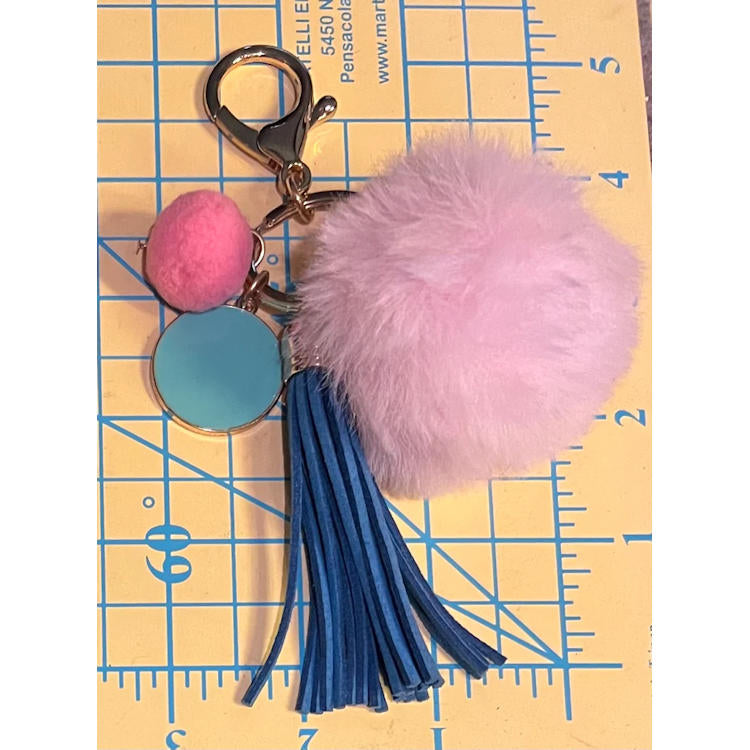 Dangles: Hardware Swivel Clip/Key Chain: Tassels, Pom Poms