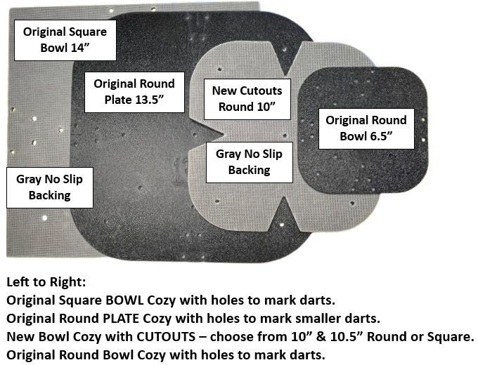 Microwave Bowl & Plate Cozy Templates with CUTOUTS - New!