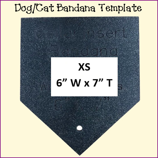 Dog Cat Bandanas - Traditional Collar Insert Style