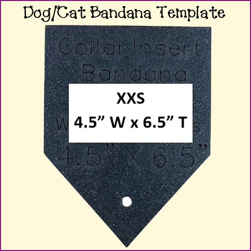 Dog Cat Bandanas - Traditional Collar Insert Style