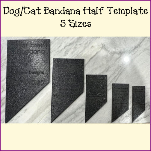 Dog Cat Bandanas - Traditional Collar Insert Style