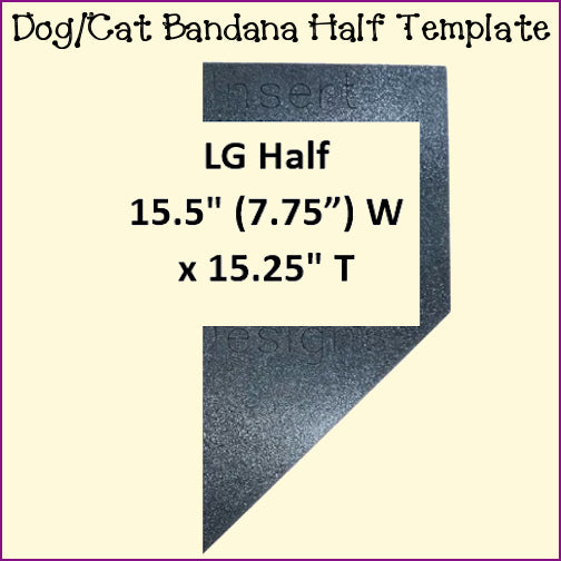 Dog Cat Bandanas - Traditional Collar Insert Style