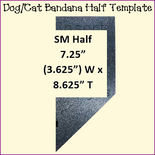 Dog Cat Bandanas - Traditional Collar Insert Style