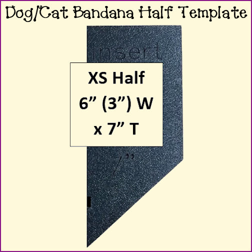Dog Cat Bandanas - Traditional Collar Insert Style