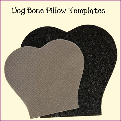 Dog Bone Templates XS, Sm, Med - Toy, Neck Pillows