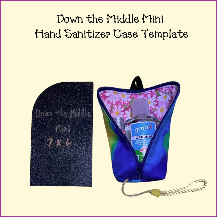 Down the Middle -2 sizes: Pencil Case or Travel Hand Sanitizer Case