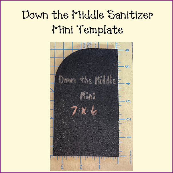 Down the Middle -2 sizes: Pencil Case or Travel Hand Sanitizer Case