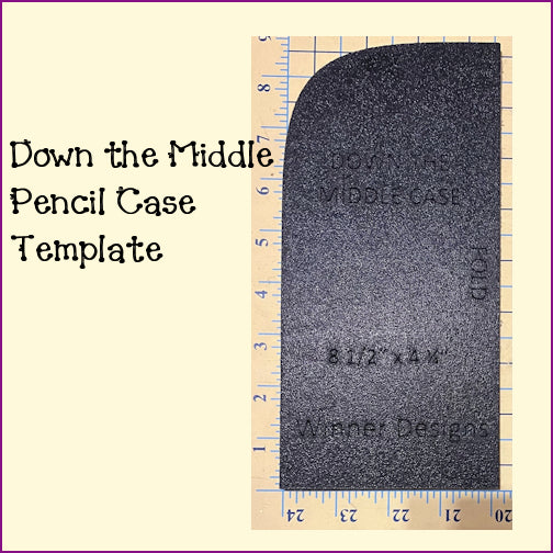 Down the Middle -2 sizes: Pencil Case or Travel Hand Sanitizer Case
