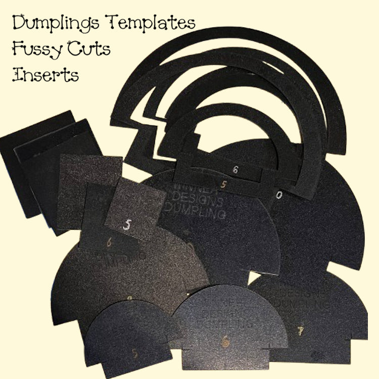Dumpling Templates, (7 sizes!) Fussy Cuts, Gussets/Inserts, Bundles