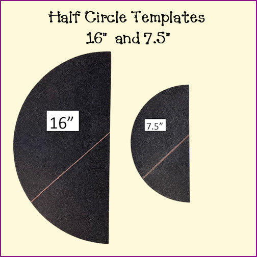 Half Circle Templates - Folded Tree Napkins, Pie/Plate Carrier