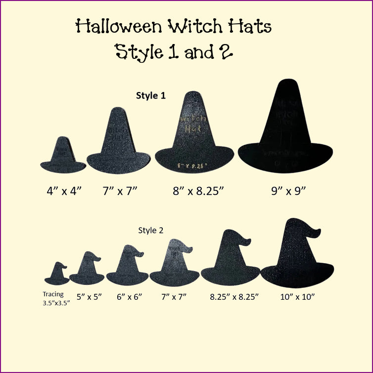 Halloween Witch Hat Templates