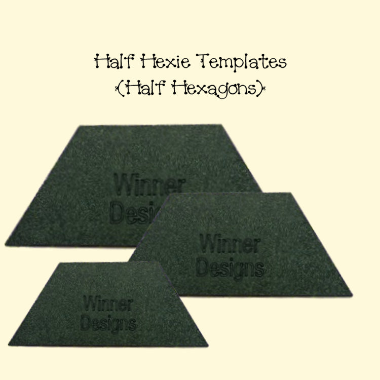Half Hexies (Hexagon) - Multiple Sizes