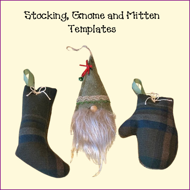 Christmas Mitten Ornament Template